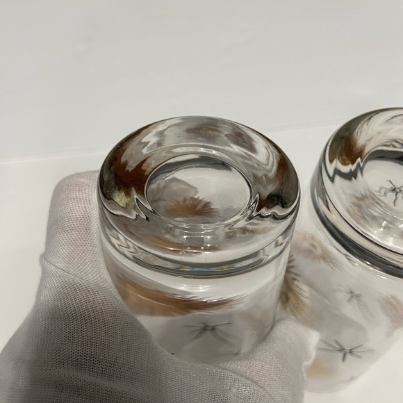 VTG-2 FEDERAL GLASSES 22K Gold Black Atomic Collins Cocktail Starburst MCM - Picture 7 of 10